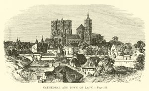 Cathédrale et ville de Laon