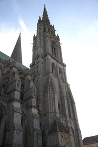 Cathédrale de Chartres, façade nord avec le pavillon de l