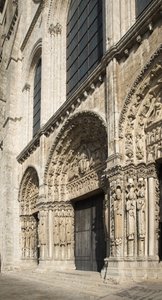 Cathédrale de Chartres, portail royal façade ouest - French School