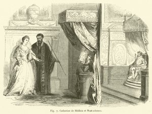 Catherine de Médicis et Nostradamus - French School