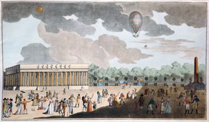 Célébration de la Fête de la Bastille, 14 juillet sur les Champs-Élysées, Paris en 1801 - French School