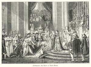Cérémonie du Sacre à Notre-Dame - French School