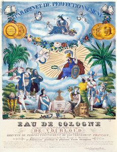 Certificat pour une Eau de Cologne fabriquée par J.F. Vourloud, vers 1825 - French School