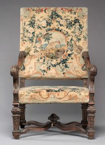 Chaise, fabricant Savonnerie Factory, avant 1717 - French School