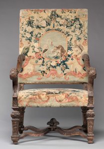 Chaise, fabriquée par la Manufacture de la Savonnerie, avant 1717 - French School