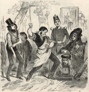 Champs-Élysées - Dynamomètre - Gravure dans « Tableau de Paris » par Edmond Texier 1852 - French School