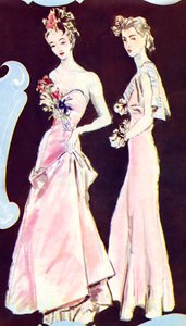 Robes de soirée Chanel, extrait de "Marie Claire", 23 septembre 1938 (impression)