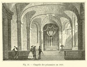 Chapelle des prisonniers en 1830 - French School