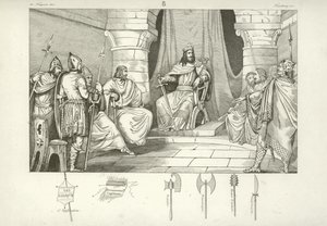 Caribert Ier, roi franc de Paris - French School