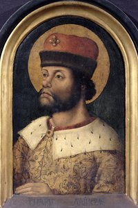 Charlemagne, Charles le Grand (742-814) Roi des Francs, vers 1520 - French School
