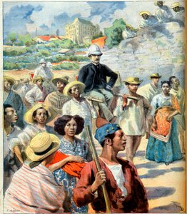 Charles Le Myre de Vilers (1833-1918) à Madagascar (tentative de réconciliation entre le gouvernement de Tananarive et la France) illustration du 