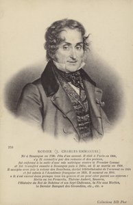 Charles Nodier (1780-1844), romancier et nouvelliste français (litho)