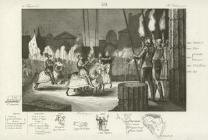 Charles VIII de France entrant triomphalement à Rome, 1494 - French School