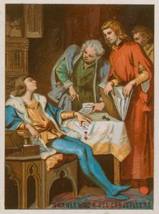 Charles VII avec ses conseillers - French School