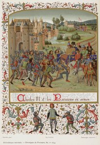 Charles VI et les Parisiens en armes - French School