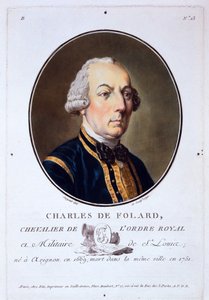Charles de Folard, de Portraits des grands hommes, femmes illustres, et sujets mémorables de France, publié 1787-92 - French School