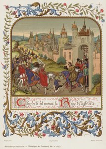 Charles le Bel recevant la reine d
