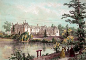 Vue du Château de la Seilleraye à Carquefou (Loire Atlantique) - French School