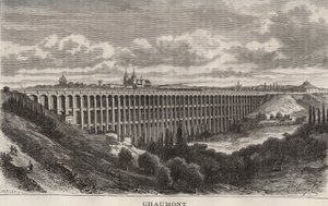 Chaumont - Haute-Marne - gravure dans "La France illustrée: géographie, histoire, administration statistique" par V.A. Malt-Brown. 1884 - French School