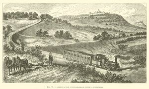 Chemin de Fer à Crémaillère de Vienne à Kahlenberg (gravure) - French School