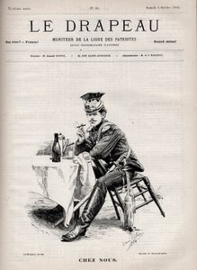 Chez Nus - couverture de "Le Drapeau - Moniteur de la Ligue des Patriotes" - 4 octobre - French School
