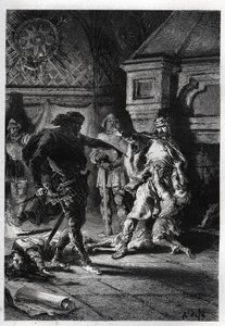 Childebert Ier (c498-558) au meurtre des héritiers de ses frères en 526 - Childebert Ier laisse Clotaire massacrer les enfants de leur frère Clodomir, roi d