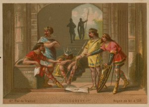 Childebert Ier, roi de France (c 496-558) - French School