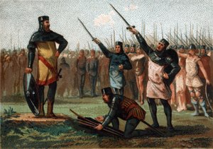 Childéric II, roi des Francs de 670 à 673 - French School