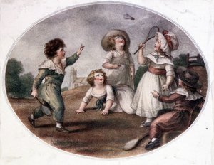 Enfants jouant au jeu de la roue (aujourd