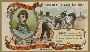 Carte de commerce Chocolat Guérin-Boutron, Christophe Mathieu de Dombasle - French School