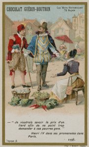 Carte de commerce Chocolat Guerin-Boutron, série Mots Historiques - French School