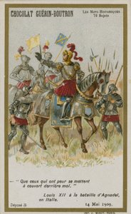 Carte de commerce Chocolat Guerin-Boutron, série Mots Historiques - French School