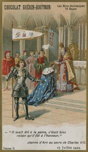Carte de commerce Chocolat Guerin-Boutron, série Mots Historiques - French School