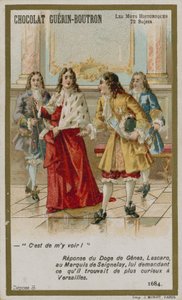 Carte de commerce Chocolat Guerin-Boutron, série Mots Historiques - French School