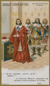 Carte de commerce Chocolat Guerin-Boutron, série Mots Historiques - French School
