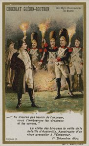 Carte de commerce Chocolat Guerin-Boutron, série Mots Historiques - French School
