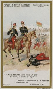 Carte de commerce Chocolat Guerin-Boutron, série Mots Historiques