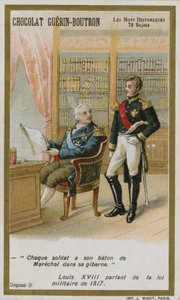 Carte de commerce Chocolat Guerin-Boutron, série Mots Historiques - French School