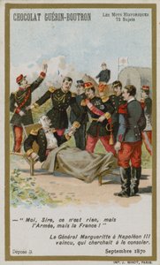 Carte de commerce Chocolat Guerin-Boutron, série Mots Historiques - French School
