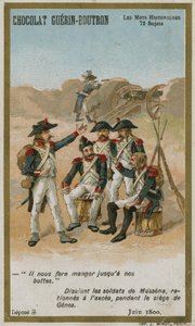 Carte de commerce Chocolat Guerin-Boutron, série Mots Historiques - French School