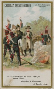 Carte de commerce Chocolat Guerin-Boutron, série Mots Historiques