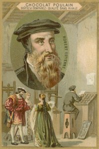Carte commerciale Chocolat Poulain, Robert Estienne