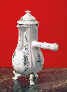 Pot à chocolat, fabriqué par Levasque et Saladin, St. Omer - French School