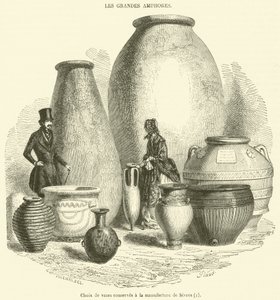 Choix de vases conserves a la manufacture de Sevres (engraving) - French School
