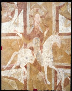 Christ sur un cheval blanc, du plafond de la crypte