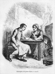 Christophe et la grosse Sylvie, illustration tirée de 