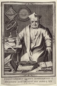 Christopher Clavius à 69 ans, publié par Jean Le Clerc, vers 1606-07 - French School