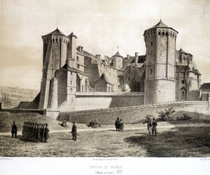 Château de Saumur (Maine-et-Loire) - lithographie