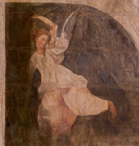 Église (Église Saint-Jean-Baptiste). Intérieur. Chapelle Saint-Fursy. Peintures murales. La glorification de Marie (fresque dite de la bonne mort). Début 17ème siècle - French School