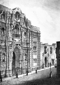Église de la Miséricorde, Lima (gravure) - French School